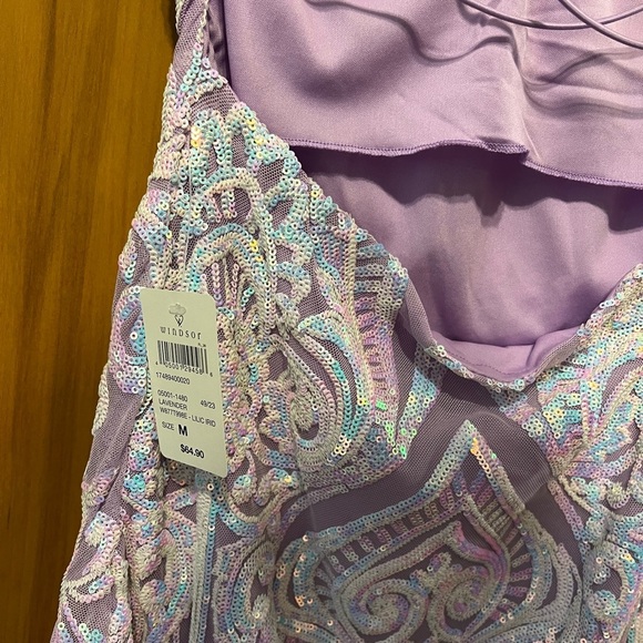 Windsor Lavender Sequin Mini Dress – Size Medium - Picture 6 of 7